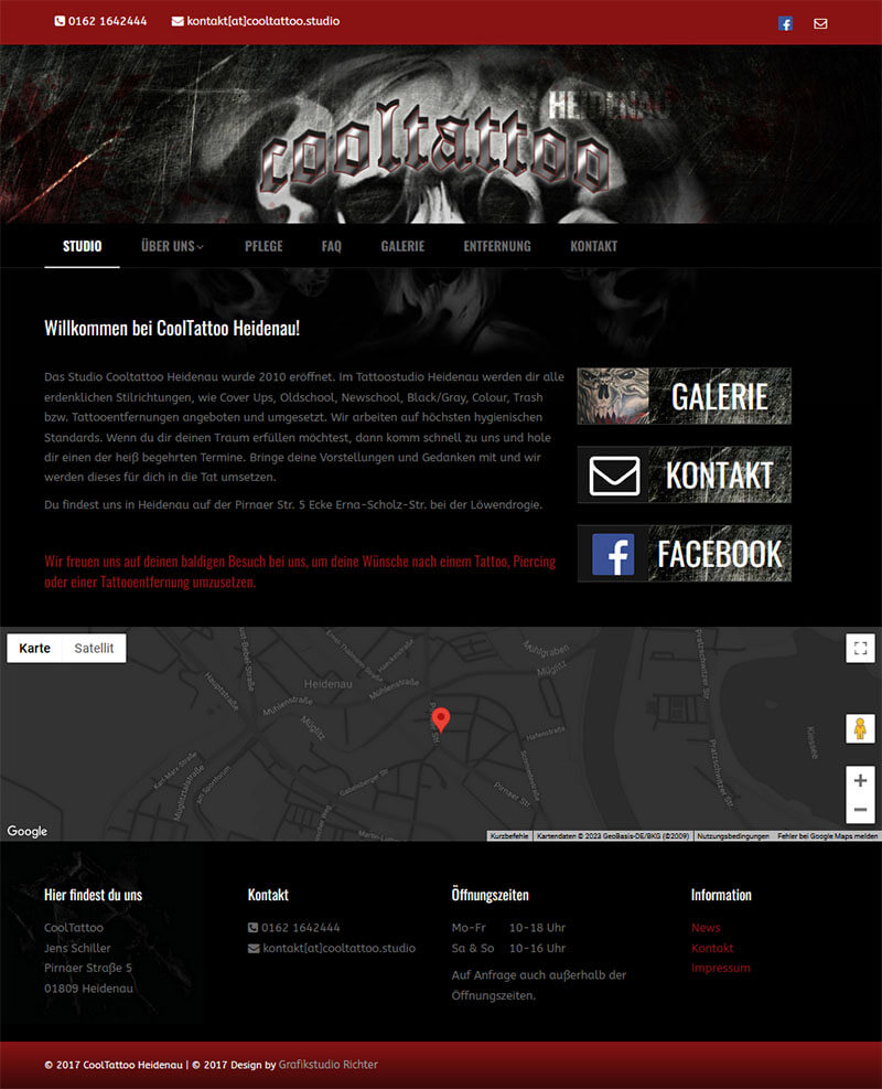 Homepage Tattoostudio