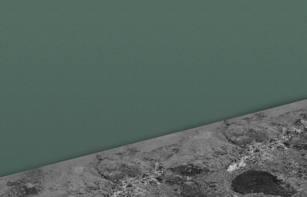 Halbe strukturierte Beton Tischplatte mit rauer Oberfläche.