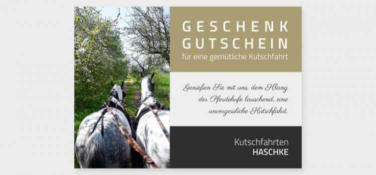 Gutschein Flyer