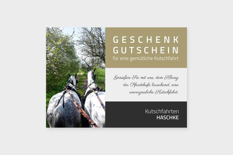 Gutscheine und Flyer